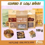 Biscotti Cake, Weight Loss, Sugar-Free, For People Who Are Losing Weight, combo 5 Convenient Boxes, Weight 500g