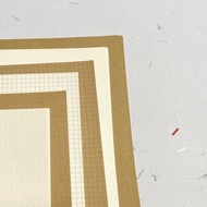 [50 Sheets] PLAIN GRID DOT BOOKPAPER 90 gsm A5 90gsm BOOK PAPER | PLAIN BROWN CRAFT PAPER GRID DOT 8