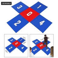 [CHiWANJi] Kids Jumping Pad Cross Shaped for Team Building Games School Team Race