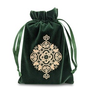 Spiritual Mandala Tarot & Dice Bag I Velvet & Satin Drawstring Pouch Ideal Size for Tarot & Oracle C