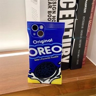 เคสถุงขนมสกรีนลาย กันเลนส์กล้อง บิดงอได้สำหรับ 7p/8p xr 11 11promax 12 12pro 12promax 13 13promax 14