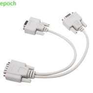 EPOCH VGA Adapter, 15 PIN 25cm Length SVGA Adapter, Monitor Extension Male To 2 Female Dual Port Spl