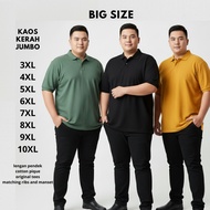 T-Shirt Men's JumboPOLO BIG Size 3XL 4XL 5XL 6XL 7XL 8XL 9XL 10XL – Oversized CollarPOLO Shirt