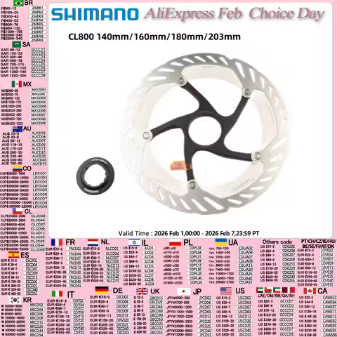 SHIMANO Center Lock Disc Rotor DEORE XT RT-MT800 CL800 140 mm 160mm 180mm 203mm Hydraulic Brake Disc