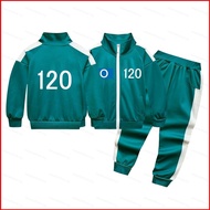 2PCS/set Squid Game season 2 coat hoodie and pants for kids number 388 246 230 333 120 sportwear