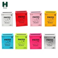 Homyl Mailbox  European Outdoor Wall Mounted Mail Box Post Box  Letterbox Outside Mailboxes
