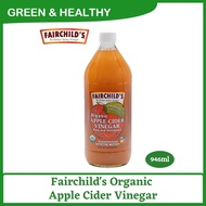 Fairchild's Organic Apple Cider Vinegar (946ml) 32oz 有机苹果醋 no added water