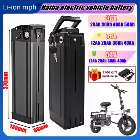 Mainland China 36V 48V 52V 18650 Li-ion Foldable self-propelled low discharge 20000mAh 12Ah 60Ah bat