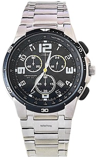 นาฬิกาข้อมือผู้ชาย CITIZEN Quartz Chronograph รุ่น NH2690-53AB หน้าขาว 0510-S012864 หน้าดำ AN0880-57