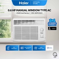 [NEW] Haier HW-06MCQ33 0.6 HP Chill Cool Window Type Aircon for Small Room | R32 Refrigerant | Blue 