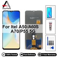 จอ LCD คุณภาพสูงสำหรับ Itel A50 A60S A70 P55 5G A507LXU A665L P661N แสดงหน้าจอสัมผัสอะไหล่ทดแทนประกอ