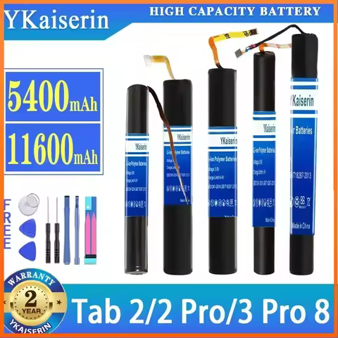 YKaiserin Battery for Lenovo Yoga Tab YT-X705F Tab 8 3 Pro YT3-X90L YT3-X90F Tablet 2 Pro-1380F 1380