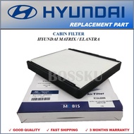 CABIN FILTER - HYUNDAI MATRIX 1.6/1.8. ELANTRA SIZE :(26.5 x 23 x 3.3)