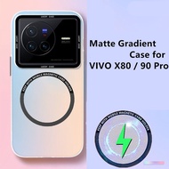 Translucent Magnet Wireless Charging Case For VIVO x100 x100s X80 X90 x70 Pro iqoo 12 11 10 NEO 9 8 