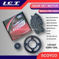 Gear Set Package Mega Pro New, Mega Pro Mono, Mega Pro Primus, Vezra, Sonic, CB 150R, CB 150, Gear S