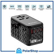 [Free Shipping] Verbatim 4 Port GaN III 140W PD3.1 Universal Travel Adapter (UTA-10) (32125)
