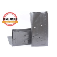 POLYBAG 12x12 cm RETAIL 1 SHEET poly bag POLYBAG black plastic pot 12 x 12cm