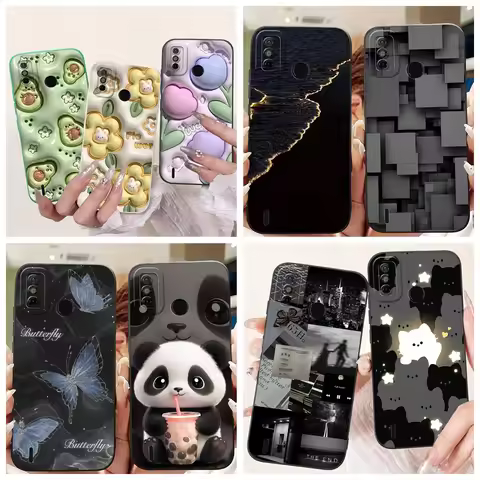 Luxury Fashion Back Cover For Tecno Spark 6 GO KE5j KE5k Coque For Spark6 6GO 2020 Phone Case Rabbit