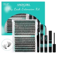 AMZGIRLLASHClustersKit320Pcs,DIYIndividualExtensionswithLashBondandSeal,RemoverForFalseEyelashes,App