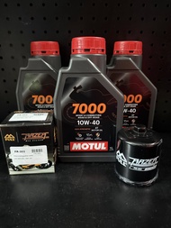 ชุดเปลี่ยน-ถ่ายน้ำมันเครื่อง พร้อมกรองน้ำมันเครื่องKawasaki Z300 / Ninja300 / W650 / Versys300 /Hon