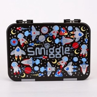 Australia smiggle Black Space Capsule Student Lunch Box Large Capacity Lunch Box Fruit Box