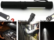 Senter Mini Portabel LED COB Multifungsi Bentuk Pena Alas Magnet Tahan Air Digunakan untuk Berkemah 