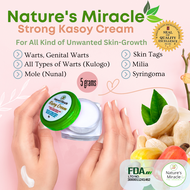 Nature's Miracle Strong Kasoy Cream 5g. Warts Remover Mole Remover, Millia, Syringoma, Facial Warts 