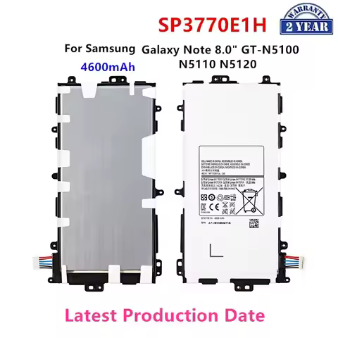 Brand New Tablet SP3770E1H Battery 4600mAh For Samsung Galaxy Note 8.0" GT-N5100 N5110 N5120 Tablet