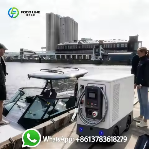 Customized 90KW 100KWH EV Charging Robot Mobile Power Bank DC Fast Charging Marine Electric Boat EV 