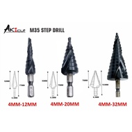 AKICUT M35 Heavy Duty Step Drill 4-12MM / 4-20MM / 4-32MM