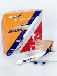 1: 400 Atlas Airlines Boeing B747-8F Airplane Model Alloy N856GT Simulation Collection Ornaments NG