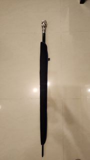 Onefit 男裝銀色老虎頭 權杖 紳士杖 雨傘