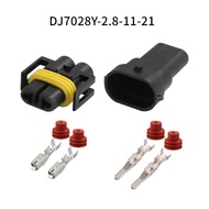 Car Connector DJ7028Y-2.8-11-21 Waterproof Connector H11 Fog Lamp Xenon Lamp Plug Plug-In