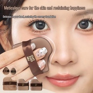 Foundation puff Cookie flocking puff wet and dry puff Thumb puff