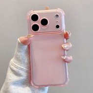 1pc Frosted Semi-Transparent/Full Corner Airbag Shockproof Protective Phone Case, Compatible With Sa