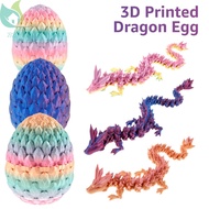 3D Printed Dragon and Dragon Egg Set Colorful Dragon Egg Toy Exquisite 3D Printed Dragon Ornament 3D