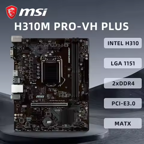 MSI H310M PRO-VH PLUS Motherboard Support i9-9900KF i7-9700F i5-9500F i5-9400F i5-8600K i3-9100F CPU