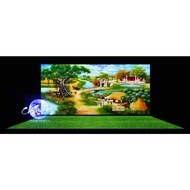 3d painting. stickers for aquariums, arowana fish tanks (back painting)