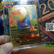 Card Pokemon kim loại vàng Shiny Lizardon ngủ sắc tiến hóa cấp 3 Nitendo tiến hoá Vmax không gỉ chữ 