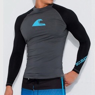 Men Swimsuit Rashguard Lycra Swim Rash Guard Quick Dry Long Sleeve Short Surfing Driving T-Shirt For Swimming UV Protection