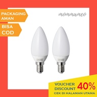 2pcs / Set E14 250 Lumen White Opal Chandelier Led Bulbs Light Lamp Bulbs Rye