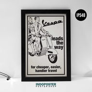 Vintage Retro Poster Old School Vespa 03