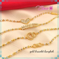 Elena Emas Bangkok Gelang Tangan Dewasa/Budak Gold Plated (ETB284)(ETB285)(ETB286)(ETB287)(ETB288)