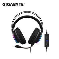 技嘉 GIGABYTE AORUS H1 RGB電競耳麥/有線/50mm單體/虛擬7.1/ENC降噪麥克風/輕量化/Rgb