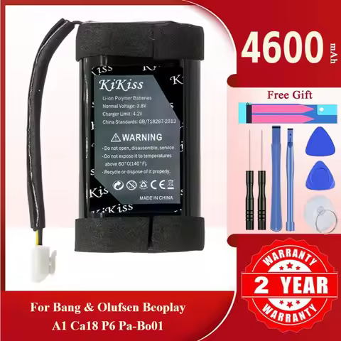 4600mAh KiKiss Powerful Battery for Bang & Olufsen BeoPlay A1 CA18 P6