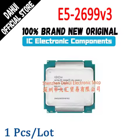 E5-2699v3 E5 2699v3 E5 2699 v3 2.3 GHz 18-Core 36-Thread 30MB 145W CPU LGA 2011-3