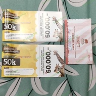 Voucher Taman Safari Hotel 50rb x 2 Feeding Giraffe Tiket Cart Kids