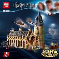 Lepin 16028 16030 16052 16054 Compatible Leing 75953 75954 4842 Magic School Hogwarts Great Hall Cas