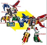 韓國 韓版 變形金剛 hello carbot 咖寶車神 猛獸巨人 safari saver 玩具 五合體變形 機甲 汽車金剛兒童 晶獸戰隊