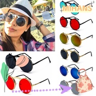 MIH Round Sunglasses Circle Glasses Metal Frame UV Protection Steampunk Sunglasses